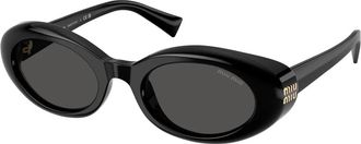 Miu Miu MU B09S Zonnebril - Dames - Zonnebrillen - Zwart - 52 MM - Accessoires