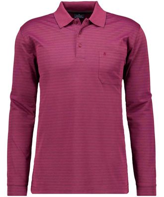 Ragman Poloshirt RAGMAN, Herren, Gr. XXL, beere, 620, Piqu&eacute;, 70% Baumwolle 30% Polyester, regular fit, ohne Ausschnitt, Shirts Poloshirt