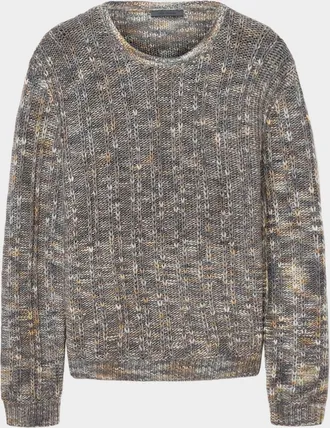 John Varvatos Men & apos;s Marsala Melange Wool Knit Crewneck Sweater
