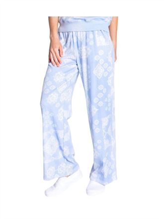 PJ Salvage Bandanarama Bandana Pant In Ice Blue