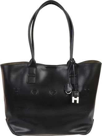 Hogan Small Address Shopping Bag - Dames - Shoppers - Zwart - ONE Size - Leer - Tassen