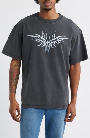 PacSun Cyber Wings Cotton Graphic T-Shirt in Black at Nordstrom, Size Small