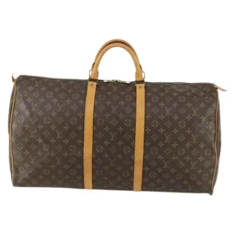 Louis Vuitton Pre-owned Weekend Bags, unisex, Brown, Size: ONE SIZE Pre-owned Vintage Canvas Weekend Bag