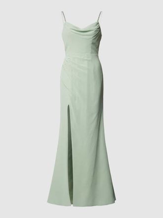 Luxuar Luxuar Abendkleid mit seitlicher Raffung in Hellgruen, Gr&ouml;&szlig;e 32