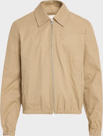 Ami Men & apos;s Cotton Full-Zip Shirt Jacket