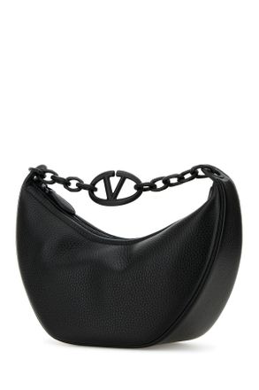 Valentino Garavani 5w0b0q42uzl 0no Nero Calfleatherbostaurus Borse A Mano Bag