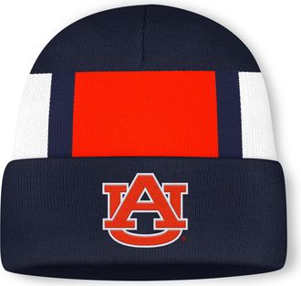 Nike Auburn Primetime Utility Campus Nike Mens College Cuffed Beanie in Blue | N41C41SAUN-GBC