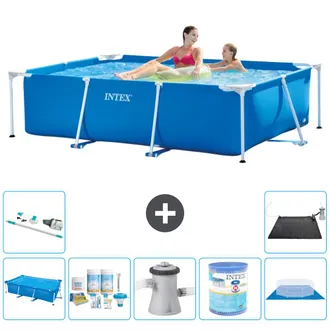 Intex Piscina Con Estructura Rectangular - 220x150x60 Cm - 7-piezas S40058