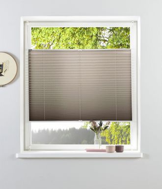 Bruno Banani Plissee »Lagos« Lichtschutz ohne Bohren verspannt Fixmass, Bestseller mit über 500 4,5-Sterne-Bewertungen, Klemmträger