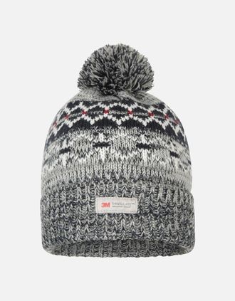 Mountain Warehouse Mens Mountain Warehouse Mens Fair Isle Thinsulate Beanie - Navy - Size: ONE size