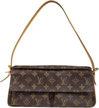 Louis Vuitton Pre-owned Monogram Canvas Schoudertas - Dames - Vintage Schoudertas - Bruin - ONE Size - Vintage