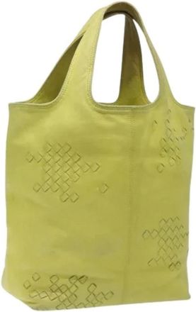 Bottega Veneta Pre-owned Tote Bags, female, Yellow, Size: ONE SIZE Pre-owned Vintage Tote Bag