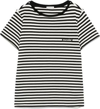 Moncler Witte T-shirt SS Mode Stijl - Dames - T-shirts - Wit - XS - Tops