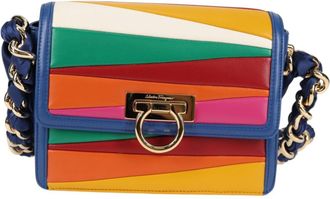 Ferragamo Gancini Multicolour Leather Clutch Bag (Pre-Owned)