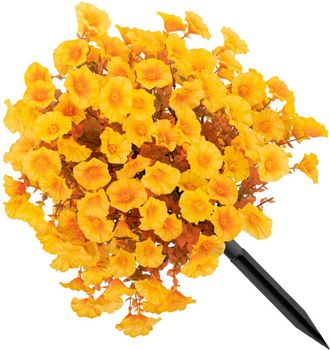 OEM Estaca De Flores Artificiales Que Simulan Plantas - Amarilla