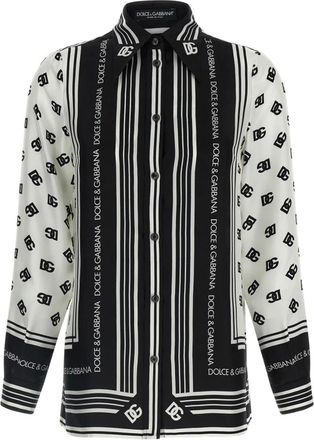 Dolce & Gabbana Dames, Blouses & Shirts, Veelkleurig, Maat: M Zijde