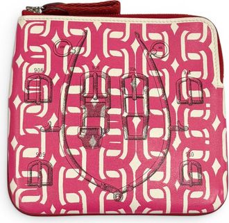 Herm&egrave;s Pink Swift Leather Pouch (Pre-Owned)