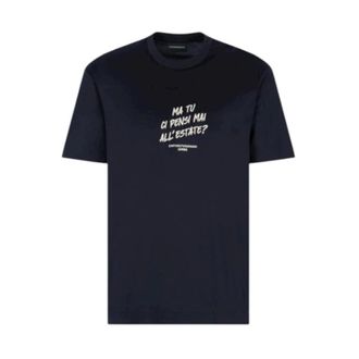 Emporio Armani T-Shirts, male, Blue, L, Em003649Af18312