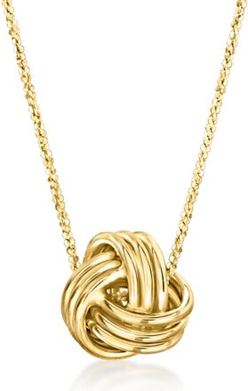 Canaria Canaria Italian 10kt Yellow Gold Love Knot Necklace