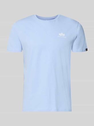 Alpha Industries Alpha Industries T-Shirt mit Label-Details Modell BASIC in Hellblau, Gr&ouml;&szlig;e XXXL