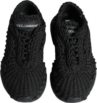 Dolce & Gabbana Black Knitted Daymaster Sneakers Womens Shoes