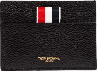 Thom Browne Einzelnes Kartenetui von Thom Browne aus genarbtem Leder