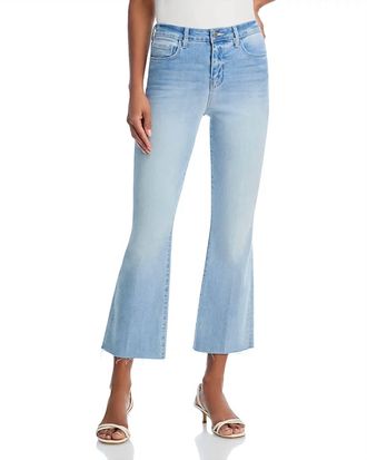 L'agence Kendra High Rise Crop Flare Jean In Dorian