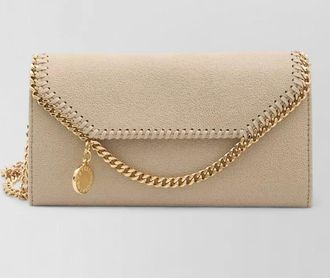 Stella McCartney falabella wallet on chain gold strap