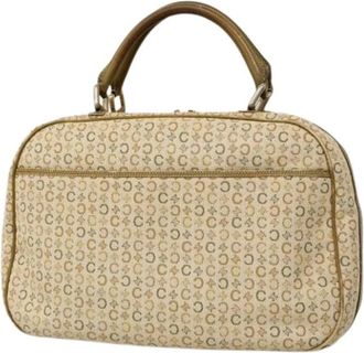 Celine Pre-owned Handbags, female, Beige, Size: ONE SIZE Pre-owned Vintage Canvas Handbag