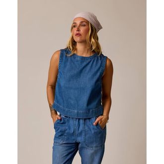 Carve Designs Susie Denim Tank, Magnolia at Nordstrom, Size Xx-Small