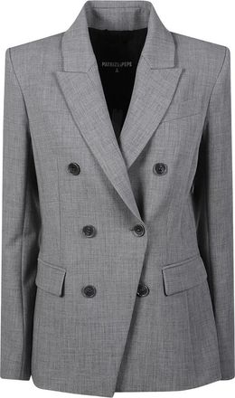 Patrizia Pepe Giacca Manica Lunga - - Jackets - Donna - Grigio - S