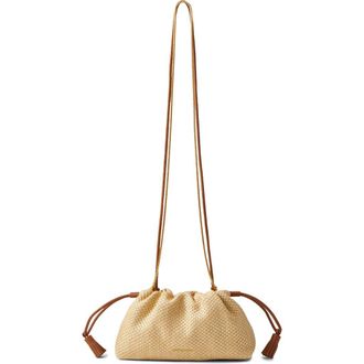 Veronica Beard Small Raffia Stash Bag in Hazelwood Natural at Nordstrom