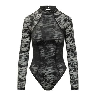 Diesel Dames, Tops, Zwart, Maat: S Katoen