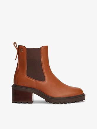 Tommy Hilfiger Leather Cleat Chelsea Boots