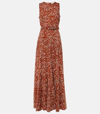 Diane Von Fürstenberg Abito lungo Elliot in jacquard