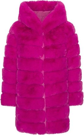 Americandreams Blake Faux Fur Jas - Dames - Jassen - Roze - S - Polyester - Jassen