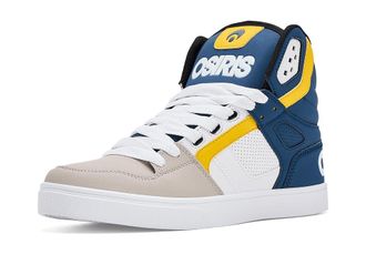 Osiris Clone Mens Skate Shoes White/Navy/Tan : 10.5 D - Medium, Synthetic/Textile