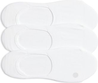 Zella Assorted 3-Pack No-Show Sneaker Socks in White at Nordstrom, Size 6-8.5
