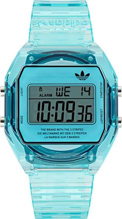 adidas AO Street Translucent Resin Strap Watch in Blue at Nordstrom