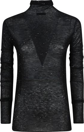 Pinko Comfortabele Turtle Neck Sweater - Dames - Coltruien - Zwart - L - Truien & Vesten