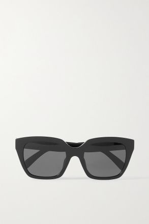 Celine Occhiali Da Sole Oversize In Acetato Con Montatura Quadrata - Nero