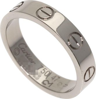 Cartier White Gold White Gold (18K) Band Ring (Pre-Owned)