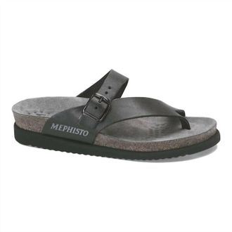 Mephisto Womens Helen Thong Sandal In Black