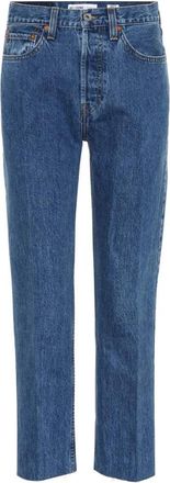 Re/Done Jeans High Rise - Dames - Regular Fit Jeans - Blauw - W26 - Jeans