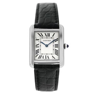 Cartier Pre-owned Cartier Tank Solo Silver Dial Ladies Watch W5200005