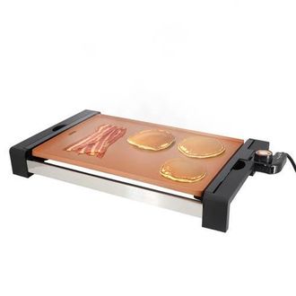 MegaChef 21.63 Inch Copper Electric Grill with Non-Stick Coating in Black at Nordstrom