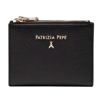Patrizia Pepe Patrizia Pepe, Wallets & Cardholders, female, Black, Size: ONE SIZE Leather Wallet with Zipper