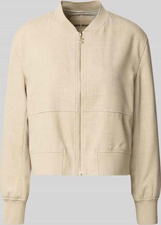 Mos Mosh Regular Fit Blazer mit Rei&szlig;verschluss Modell Cate in Sand Melange, Gr&ouml;&szlig;e XL