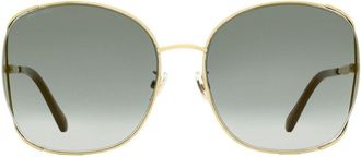 Jimmy Choo Eyewear Tinka square sunglasses - women - stainless steel/Acetate - One Size - Gold