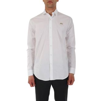 Karl Lagerfeld Casual Shirts - Heren - Casual Overhemden - Wit - M - Overhemden